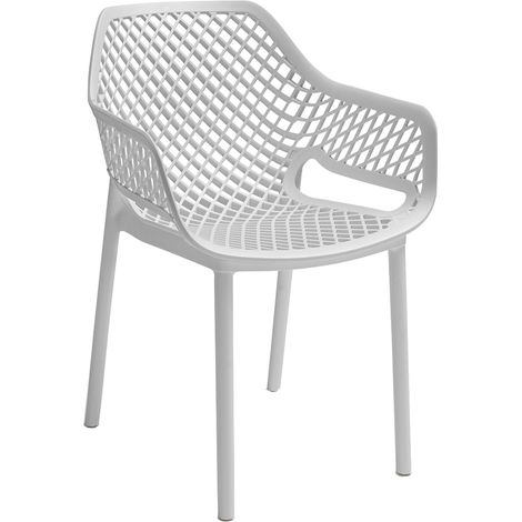 Sedia Bica Aria Armchair in Polipropilene Bianco