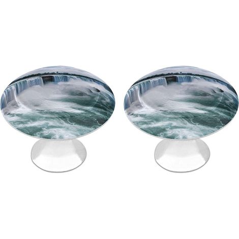 Boutons de porte ronds en acier inoxydable Niagara Falls (1/5)