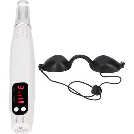 Stylo correcteur à lumière rouge pour atténuer les taches de rousseur, les nævus et les tatouages. Stylo beauté électrique 100-240 V. (1/5)