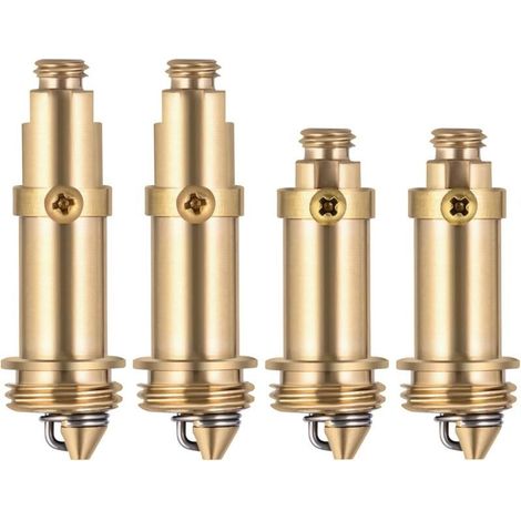Set mit 4 Messing-Ablaufstopfen mit Federmechanismus und Bolzenverschluss, Ersatz für Badewannen- und Waschbeckenabflüsse mit Federmechanismus und Bolzen (1/4)