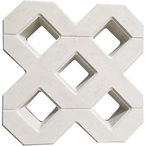 Paving Mold, Concrete Slab Mold, DIY Square Garden Plastic Concrete Path Paving Stone Propylene Paving Mold Walkway Garden Building Accessories Concrete Mold (40x40cm) (1/4)