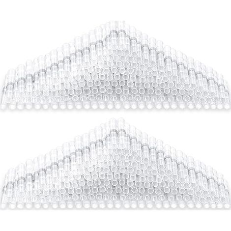 150 Pieces Solder Joint Wire Connector Heat Shrink Butt Connector Waterproof Insulated Electrical Splicing Wire Terminals (White, 26-24AWG) (1/5)