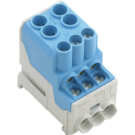 Weidmüller 1561920000 Verteiler-Reihenklemme  Schrauben  Blau 3 St.