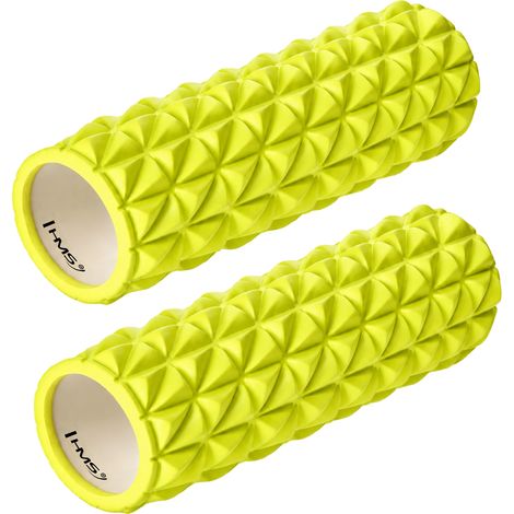 Foam Roller 45 cm - Lime, Muscle Recovery Tool, 2-Pack (1/5)
