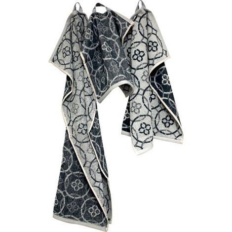 Lot Torchons Jacquard Gris Absorbant, Design Jacquard, 3 Tailles - Stb Tissages De Beaulieu