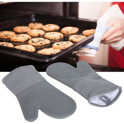 Ensemble de 7 gants isolants thermiques pour four et tapis de cuisson antidérapant pour les doigts, utilisables en cuisine et en extérieur. (1/5)