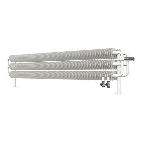 Stahlheizkörper Weiss - Höhe 190mm - Breite 1940mm - 1420 Watt - RIB190/1940HSDVPB