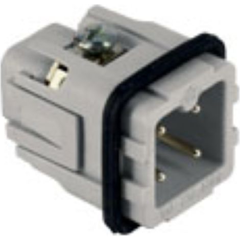 insert mâle - a visser - 3p+t - 10a - 250v - gabarit 21.21 - ilme ckm03
