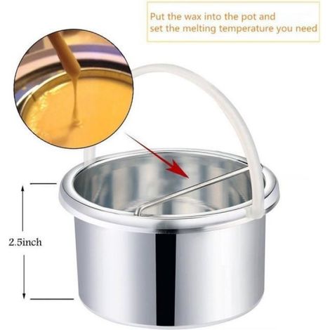 Chauffe-Cire - 500 ml - Pour Épilation À La Cire - Corps Adulte - Kit Complet Avec Spatules Et Cire Dure (1/4)