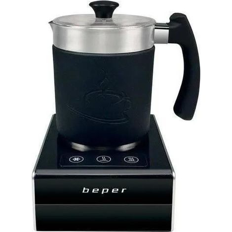 Beper BB.200 espumador de leche negro 500 ml inducción