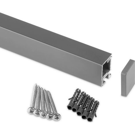 Kesseböhmer Linero style Küchenreling Edelstahloptik 1500 x 22 x 29 mm Alu Profilleiste von SOTECH (1/5)