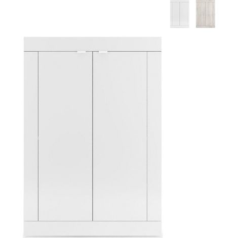 Flurschrank Mehrzweck 2-türig 78x116cm Basic Jessy - Weiß (1/5)