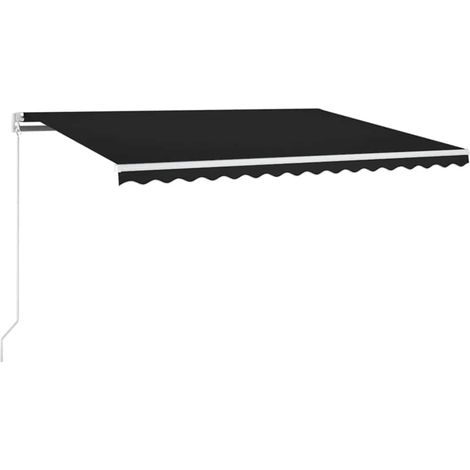 Maison Exclusive - Tenda da Sole Retrattile Manuale con LED 450x300 cm Antracite