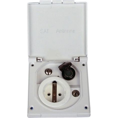 Presa esterna 230v+12v+TV+SAT