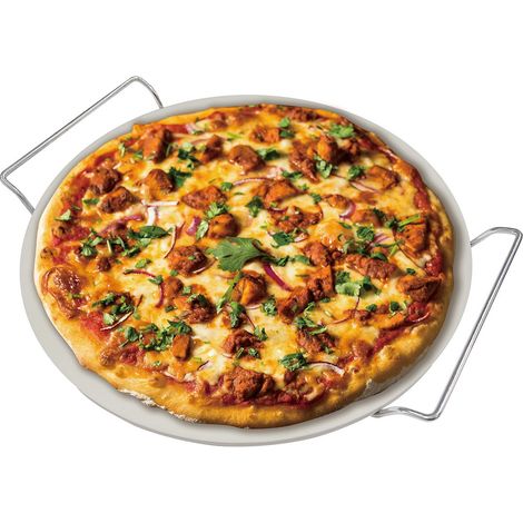 Pietra refrattaria per cuocere e servire la pizza, 33 cm, Klausberg KB-7788 (1/5)