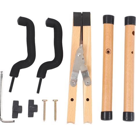 Support en bois pliable démontable pour violon, ukulélé, mini guitare, mandoline (1/5)