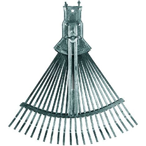 SCOPA DA GIARDINO REGOLABILE Tipo leggero - zinco cromato grigio