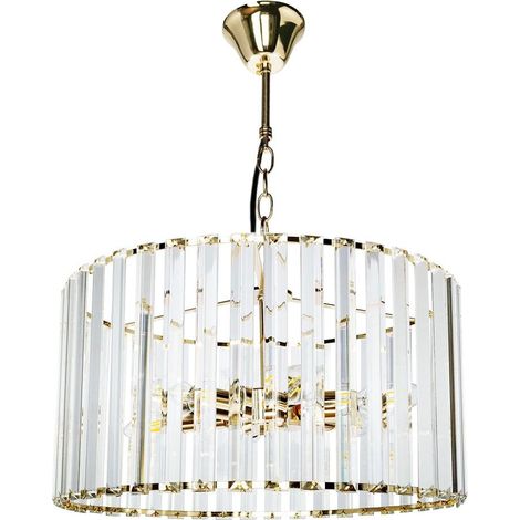 Chandelier Toolight APP1157-5CP Gold Crystal Metal E27 5-light points (1/5)