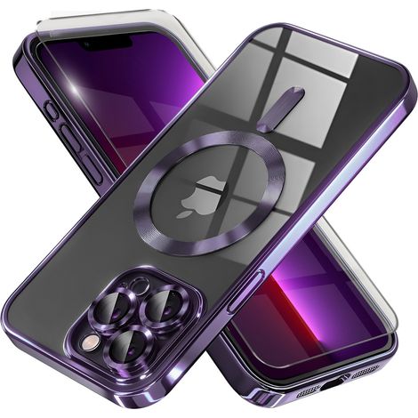Custodia per iPhone 13 Pro, Electro MagSafe, viola + pellicola protettiva per lo schermo (1/5)