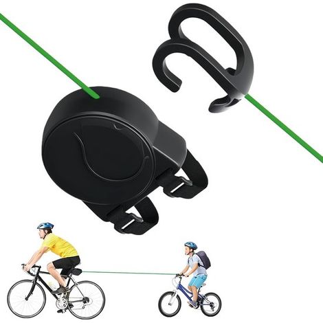 Cuerda de remolque para bicicleta - Sistema de remolque para bicicletas - Cuerda de remolque - Ideal para toda la familia - Accesorios para bicicletas - 2,6 metros de largo - Apto para niños y adultos (1/5)