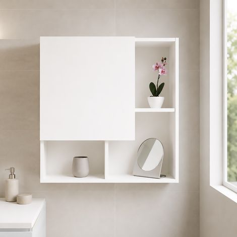 PENSILE MOD. LINEA AURA CM 71X22 H. 71 BIANCO LUCIDO