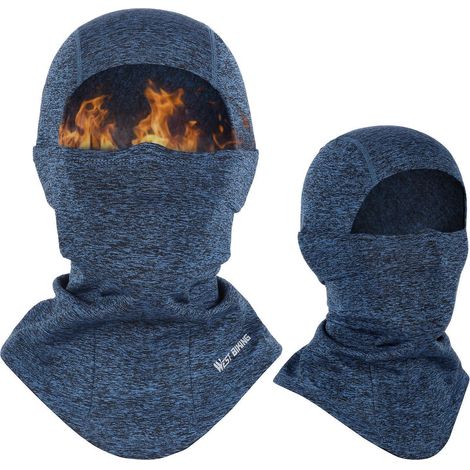 Sturmhaube Thermo Balaclava für Herren & Damen, winddicht, blau (1/5)