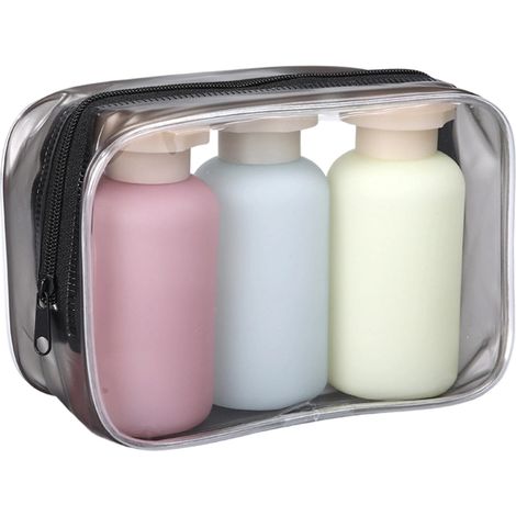 Lotion, flacons séparés, flacon à clapet, flacon souple pour shampoing et gel douche, flacon de voyage portable, flacon vide (1/5)