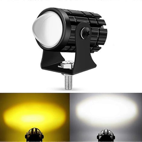 Projecteur de travail LED NLpearl 12V 24V 30W, projecteur moteur, feux de route/croisement, phare de conduite, blanc/jaune, feu antibrouillard, lampe auxiliaire de voiture, 1 pièce (.314) (1/5)