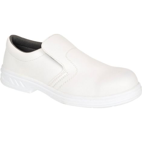Zapato de trabajo de microfibra Slip On O2 FW58 39 Blanco