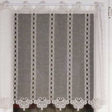 Brise bise macramé Ecru 90x45 cm