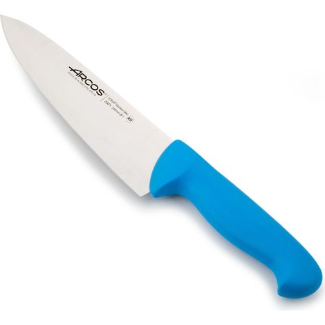 Kochmesser Arcos Farbe - Prof  292123 Edelstahl Nitrum und mango ergonomische blaue Polypropylenklinge und 20 cm Klinge, Vitrine (1/5)