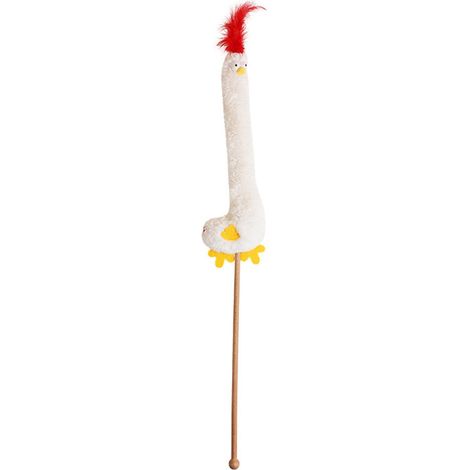 Katzenangel mit Katzenminze und Glöckchen, Plüschhuhn-Anhänger, Katzenangel mit Glöckchen – ideales Geschenk