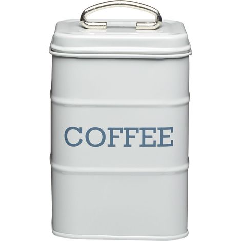 KitchenCraft Living Nostalgia, contenitore per caffè, 11 x 17 cm - Grigio francese (1/4)