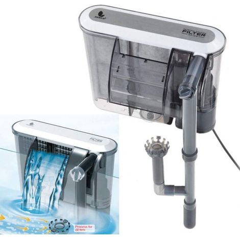 FILTRO PER ACQUARIO ESTERNO A CASCATA POMPA ZAINO ACQUA DOLCE SALATA 160 L/H