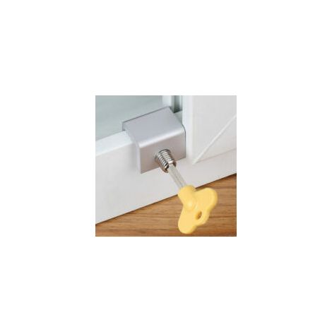 8-teiliges Sicherheitsschloss-Set für Schiebefenster, Fensterstopper mit Schlüsseln, Sicherheitsschloss für Fensterrahmen aus Aluminiumlegierung - Crezuo