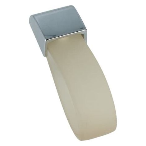 Möbelknopf Chrom glänzend Möbelgriff Schubladengriff Kunststoff mit Chrom Sockel (1/4)