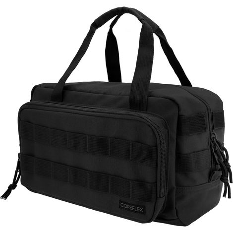 Sac à outils robuste noir 30cm – Usage tactique EDC, idéal pour auto, électricien, charpentier, plombier, jardinier (1/5)