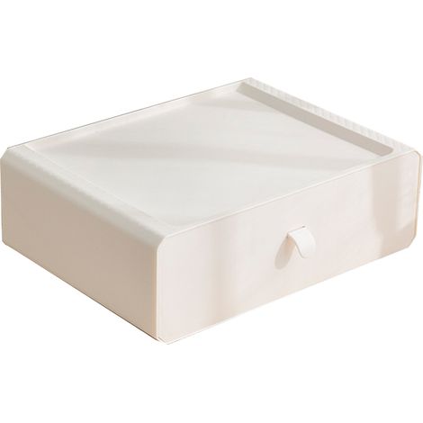 Boîte de Rangement 15 Cases pour Sous-vêtements Chaussettes Soutiens-gorge Blanc Plastique (1/5)