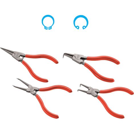 USAG 127 C/SE4 SERIE 4 PINZE PER ANELLI ELASTICI BECCHI CONICI CORPO UNICO