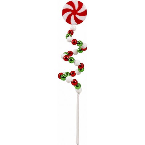 Décorations de sapin de Noël rouges et blanches, ornements de Noël en forme de canne à sucre, cimier d'hiver A (1/2)