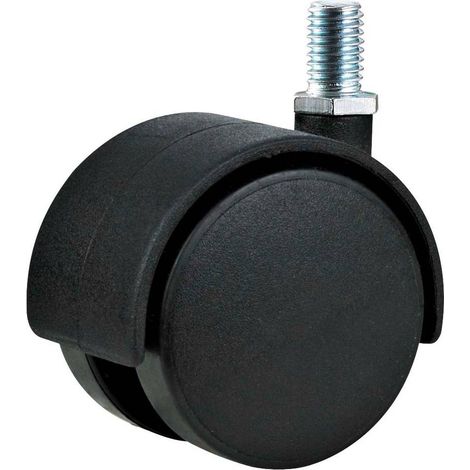 RUOTA PER MOBILI DOPPIA ø 50 - perno MA10 - capacità kg 30 - pz 2 BL