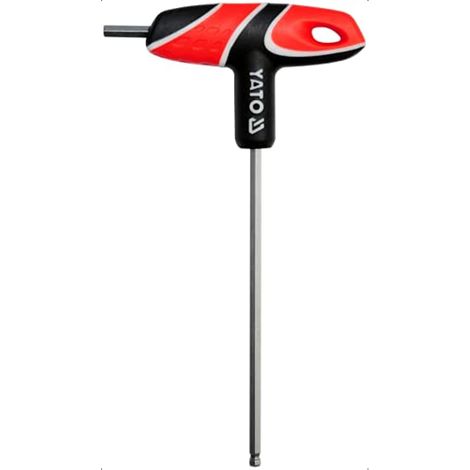YATO YT-05590 CLÉ HEXAGONALE AVEC POIGNÉE EN T DE 5 MM DE BOULE