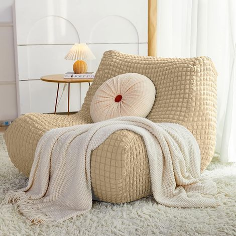Universeller L-förmiger Bezug für Sofas ohne Armlehnen, dehnbar, strapazierfähig, ideal für Katzen/Kinder