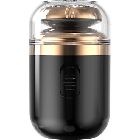 Mini rasoio elettrico portatile - Rasoio elettrico tascabile lavabile per uomini e donne - Rasoio elettrico per ufficio, lavoro, viaggi (nero) (1/2)