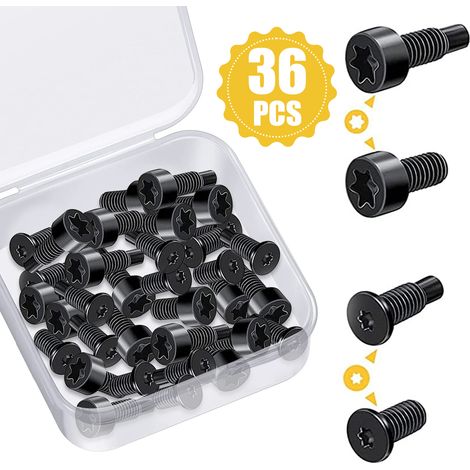 Visserie Pour Sonnette - Vis T6 Courtes et Longues - Vis T15 Courtes et Longues - Compatible Avec Sonnettes Vidéo - Lot de 36 Pièces (1/5)
