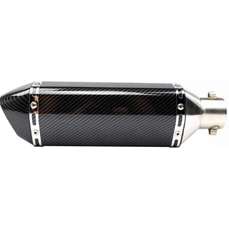 Tuyau d'échappement pour moto, en acier inoxydable, antirouille et résistant aux hautes températures, adapté aux tuyaux de 51 mm de diamètre. (1/5)