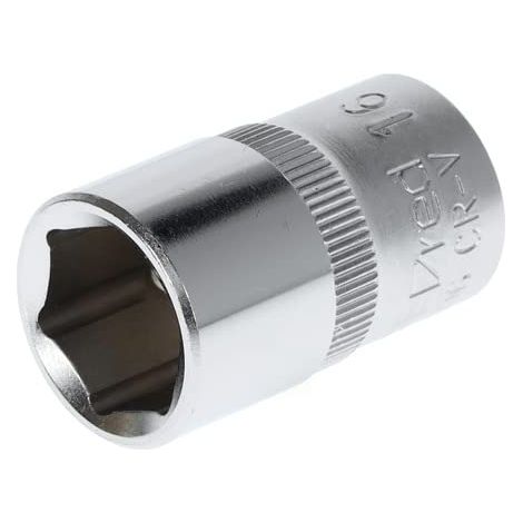 R61001606 Inserto per chiave a bussola 1/2" 6 facce 16 mm Lunghezza 38 mm (1/5)