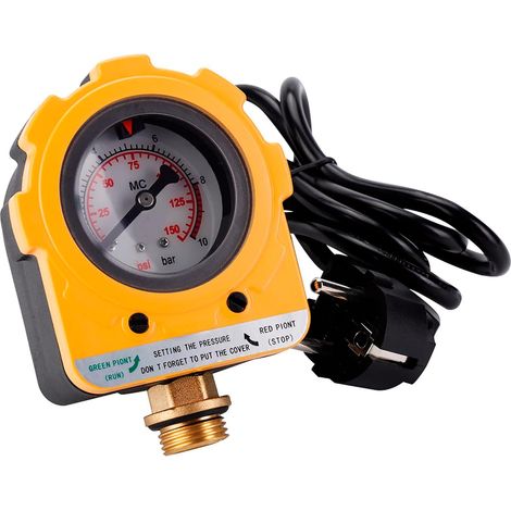 Pressure switch for water pump, adjustable start-stop, 10 bar (1/5)