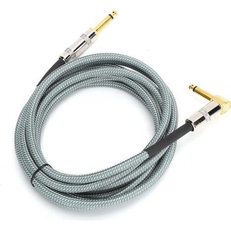 Câble Guitare 6.35mm Jack pour Amplificateur - 3m - Cordon Audio Instrument JD6211 (1/5)