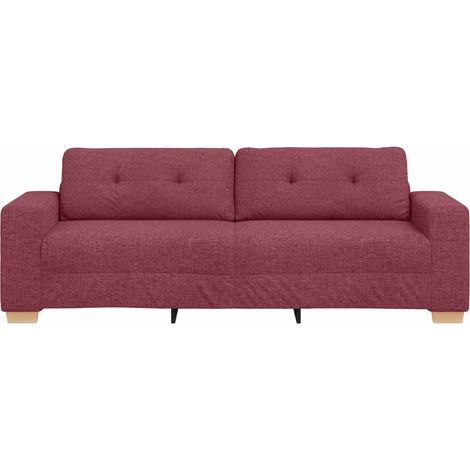 Sofa 3 places Bordeaux 220 cm tissu (1/5)